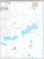 Green Lake, Wi Carrier Route Wall Map